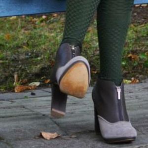 Brown leather heels from Victoria Secret